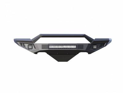 Black Horse Off Road - B | Armour II Heavy Duty Front Bumper Kit| Black | Includes 1 20in LED Light Bar, 2 sets of 4in cube lights | AFB-F118-K1 - Image 2