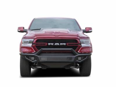 Front Bumpers - Armour Heavy Duty Front Bumper - Black Horse Off Road - B | Armour II Heavy Duty Front Bumper| Black | Full Set (Bumper- Bull nose - Skid Plate ) | AFB-RA18