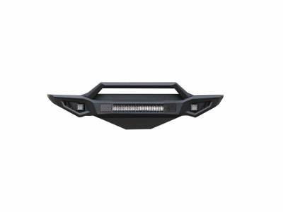 Black Horse Off Road - B | Armour II Heavy Duty Front Bumper Kit | Black | Includes 1 20in LED Light Bar, 2 sets of 4in cube lights | AFB-RA18-K1 - Image 2