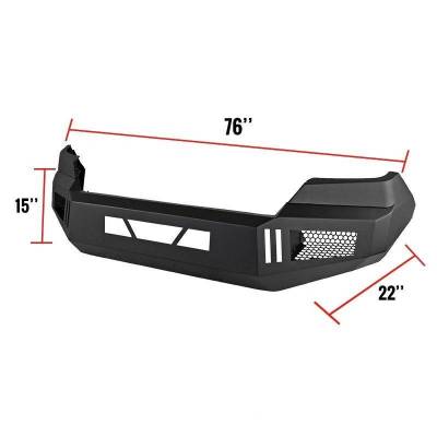 Black Horse Off Road - B | Armour Front Bumper | Black | AFB-SI14 - Image 2