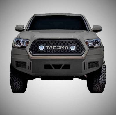 Front Bumpers - Armour Heavy Duty Front Bumper - Black Horse Off Road - B | Armour Front Bumper | Black  | AFB-TA16