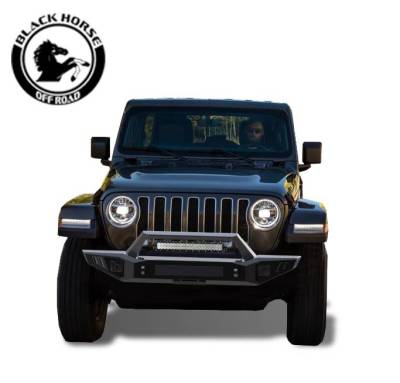 Black Horse Off Road - B | Armour Front Bumper | Black | AFB-WR20