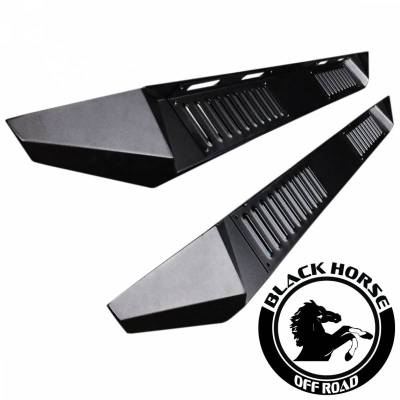 Black Horse Off Road - E | Armour Heavy Duty Steel Running Board | Black | Crew Cab | AR-DOD185 - Image 2