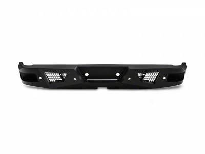 Rear End Protection - Armour Heavy Duty Rear Bumper (With LED Lights) - Black Horse Off Road - I | Armour Heavy Duty Rear Bumper Kit | Black | With LED Lights (2x LED cube) | ARB-F115-KIT