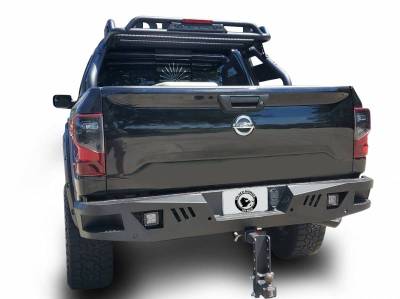 Black Horse Off Road - I | Heavy Duty Armour Rear Bumper Kit | Black | With LED Lights (2x pair LED cube) |   ARB-NITI-KIT - Image 2