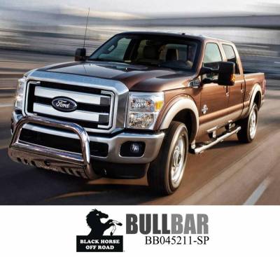 Black Horse Off Road - A | Bull Bar | Stainless Steel | Skid Plate | BB045211-SP