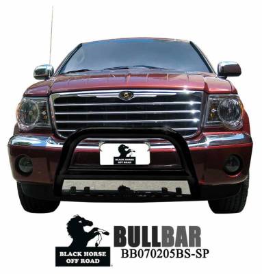 Black Horse Off Road - A | Bull Bar | Black | Stainless Steel Skid Plate |CBBS-DOC1005SP