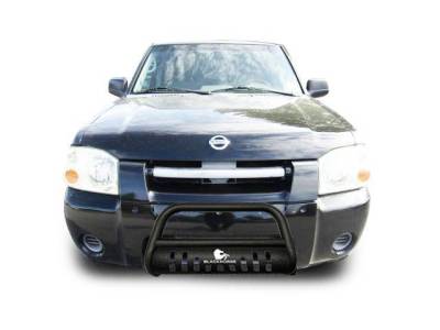 Black Horse Off Road - A | Textured Bull Bar with Skid Plate | Black | CBT-B141SP - Image 2