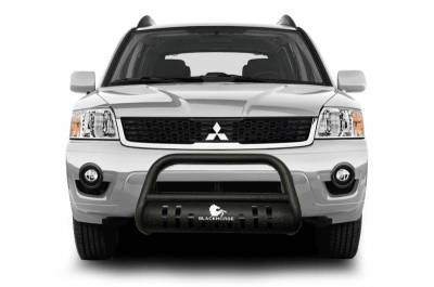 Black Horse Off Road - A | Textured Bull Bar with Skid Plate | Black | CBT-B801SP