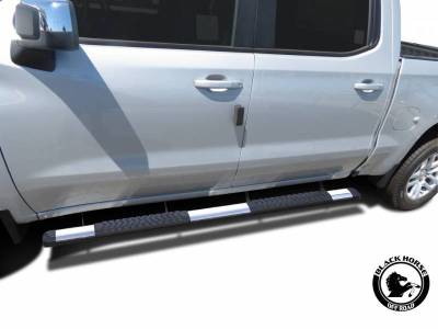 Products - Side Steps & Running Boards - Black Horse Off Road - E | Cutlass Running Boards | Stainless Steel | Crew Cab |   RN-GMSIL-85-19