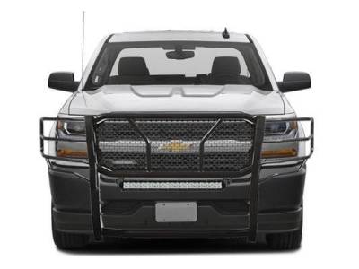 D | Rugged Grille Guard Kit | Black | With 20in LED Light Bar