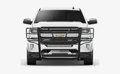 Black Horse Off Road - D | Rugged Heavy - Duty Grille Guard KIT | Black | with 20 in LED Bar - Image 2