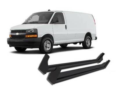Black Horse Off Road - E | Commercial Running Boards | Black | RUN102A - Image 1