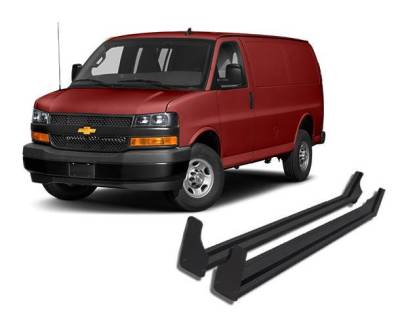 Black Horse Off Road - E | Commercial Running Boards | Black | RUN102A - Image 2