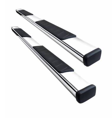 Running Boards  - Summit Running Boards - Black Horse Off Road - E | Summit Running Boards | Stainless Steel | Double Cab |   SU-TO0279SS