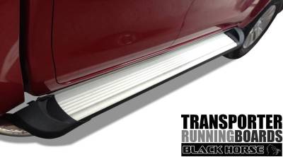Black Horse Off Road - E | Transporter Running Boards | Silver | TR-F291S - Image 2