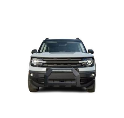 Black Horse Off Road - A | Armour Bull Bar | Matte Black | AB-F07 | With 20in LED Light Bar - Image 2