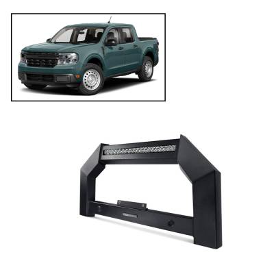 A | Armour Bull Bar | Matte Black | AB-FO11 | With 20in LED Light Bar