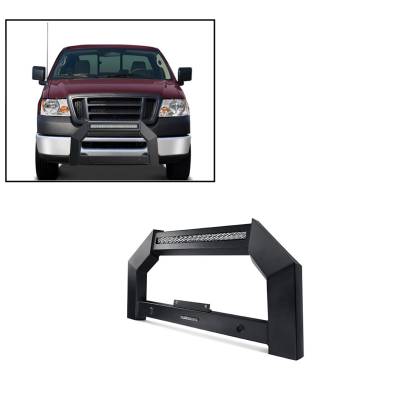 Black Horse Off Road - A | Armour LED Bull Bar | Matte Black | AB-FO10 | With 20in LED Light Bar - Image 8