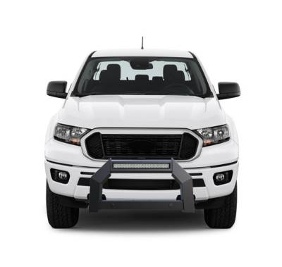 Black Horse Off Road - A | Armour LED Bull Bar | Matte Black | AB-FO12 | With 20in LED Light Bar - Image 10
