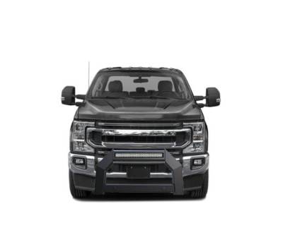 Black Horse Off Road - A | Armour LED Bull Bar | Matte Black | AB-FO20 | With 20in LED Light Bar - Image 1