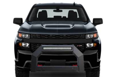 Black Horse Off Road - A | Armour LED Bull Bar | Matte Black | AB-GM11 | With 20in LED Light Bar - Image 6