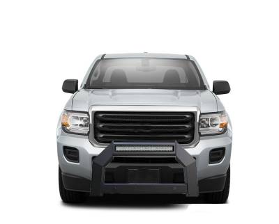 Black Horse Off Road - A | Armour LED Bull Bar | Matte Black | AB-GM20 | With 20in LED Light Bar - Image 3