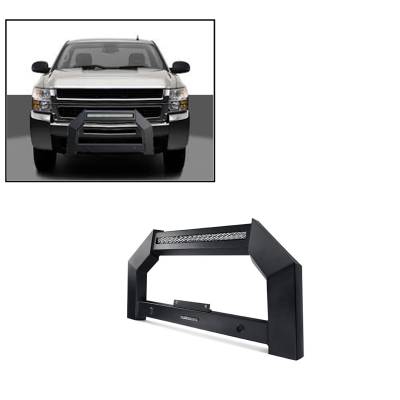 A | Armour LED Bull Bar | Matte Black | AB-GM25 | With 20in LED Light Bar