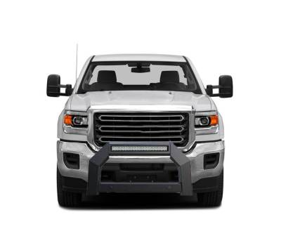 Black Horse Off Road - A | Armour LED Bull Bar | Matte Black | AB-GM26 | With 20in LED Light Bar - Image 7