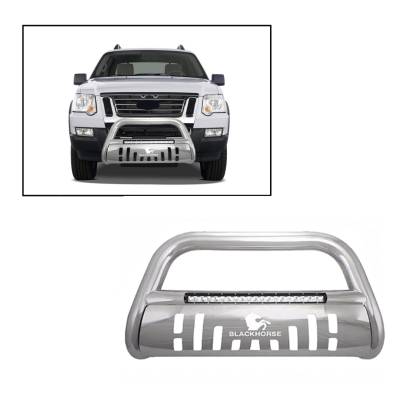 Black Horse Off Road - A | Beacon Bull Bar | Stainless Steel | Skid Plate | BE-FOEXS