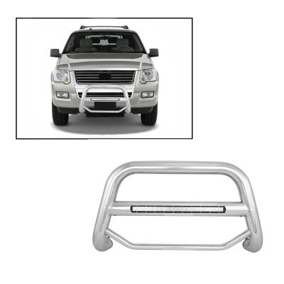 Black Horse Off Road - A | Max Beacon Bull Bar | Stainless Steel | MAB-FOC2005S