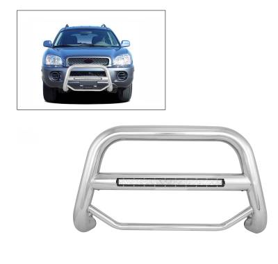 Black Horse Off Road - A | Max Beacon Bull Bar | Stainless Steel | MAB-HYB6001S
