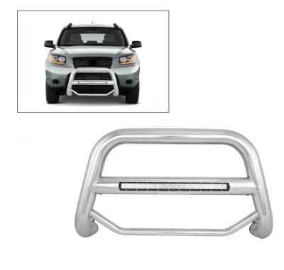 Black Horse Off Road - A | Max Beacon Bull Bar | Stainless Steel | MAB-HYB6201S