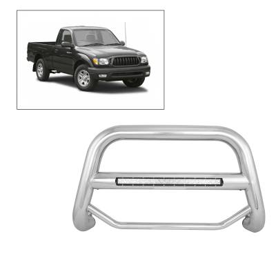 Black Horse Off Road - A | Max Beacon Bull Bar | Stainless Steel | MAB-TOB4701S