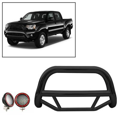 A | Max Bull Bar Kit |  Black | MBB-TOD1109-PLFR