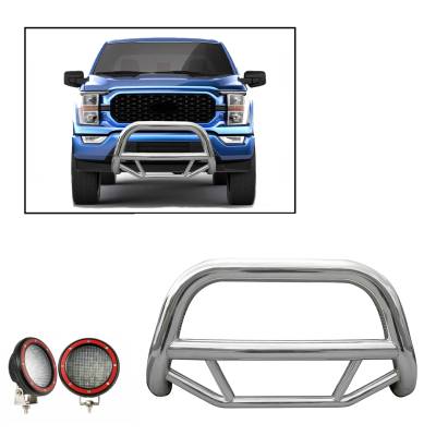 Black Horse Off Road - A | Max Bull Bar Kit |  Stainless Steel | MBS-FOE2011-PLFR - Image 1