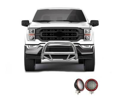 Black Horse Off Road - A | Max Bull Bar Kit |  Stainless Steel | MBS-FOE2011-PLFR - Image 6