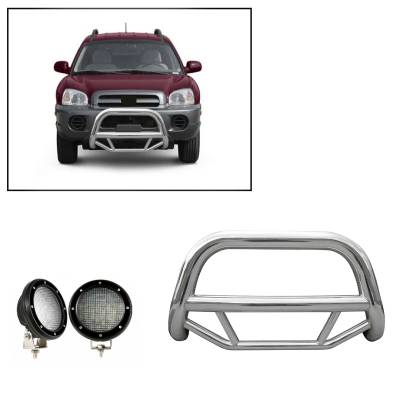 Black Horse Off Road - A | Max Bull Bar Kit |  Stainless Steel | MBS-HYB6001-PLFB