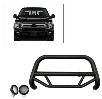 A|Max T Bull Bar Kit | Textured Black | MBT-MF512-PLFB