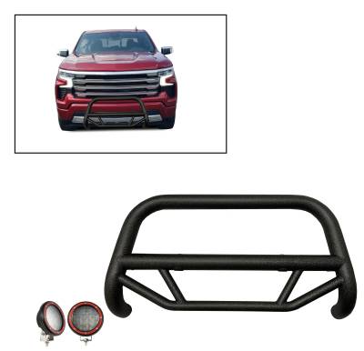 A|Max T Bull Bar Kit | Textured Black | MBT-MG403-PLFR