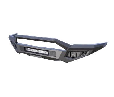 B | Armour II Heavy Duty Front Bumper | Black | Bull Nose ONLY | AFB-SI18-BN