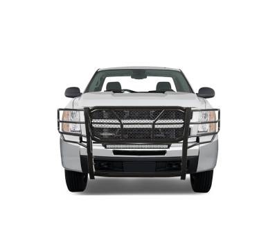 Black Horse Off Road - D | Rugged Heavy - Duty Grille Guard KIT | Black | with 20 in LED Bar - Image 4