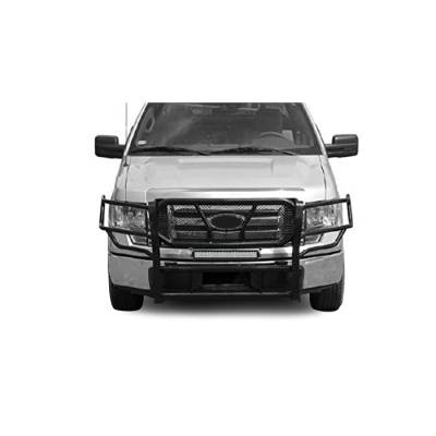 Black Horse Off Road - D | Rugged Heavy-Duty Grille Guard Kit | Black | With 20in LED Light Bar - Image 2