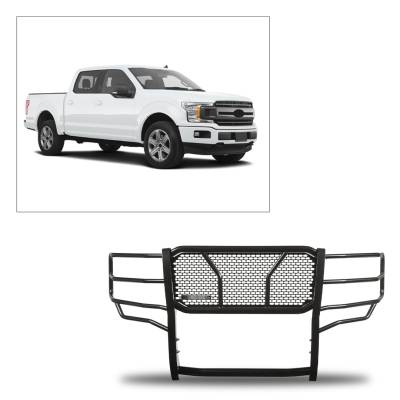 D | Rugged Heavy-Duty Grille Guard | Black