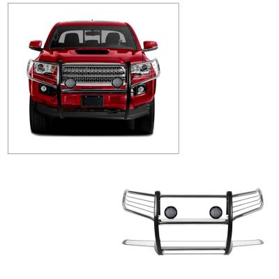 Black Horse Off Road - D| Grille Guard Kit | Stainless Steel | 17A096402MSS-PLFB