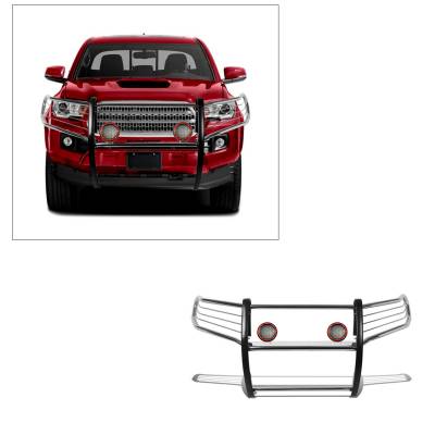Black Horse Off Road - D| Grille Guard Kit | Stainless Steel | 17A096402MSS-PLFR