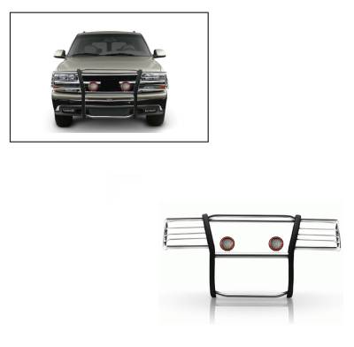 Black Horse Off Road - D| Grille Guard Kit | Stainless Steel | 17GT23MSS-PLFR