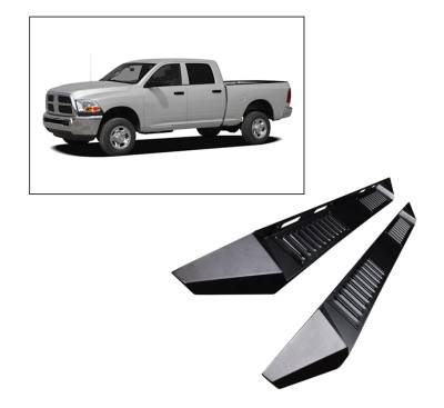 Black Horse Off Road - E | Armour Heavy Duty Steel Running Board | Black | Crew Cab | AR-DOD185 - Image 24