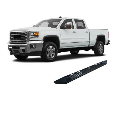 Black Horse Off Road - E | Armour Heavy Duty Steel Running Boards | Black | Crew Cab | AR-GMG185 - Image 7