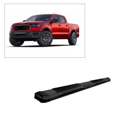 Black Horse Off Road - E | Cutlass Running Boards | Cold- Rolled Steel | Crew Cab |   RN-FR979-BK